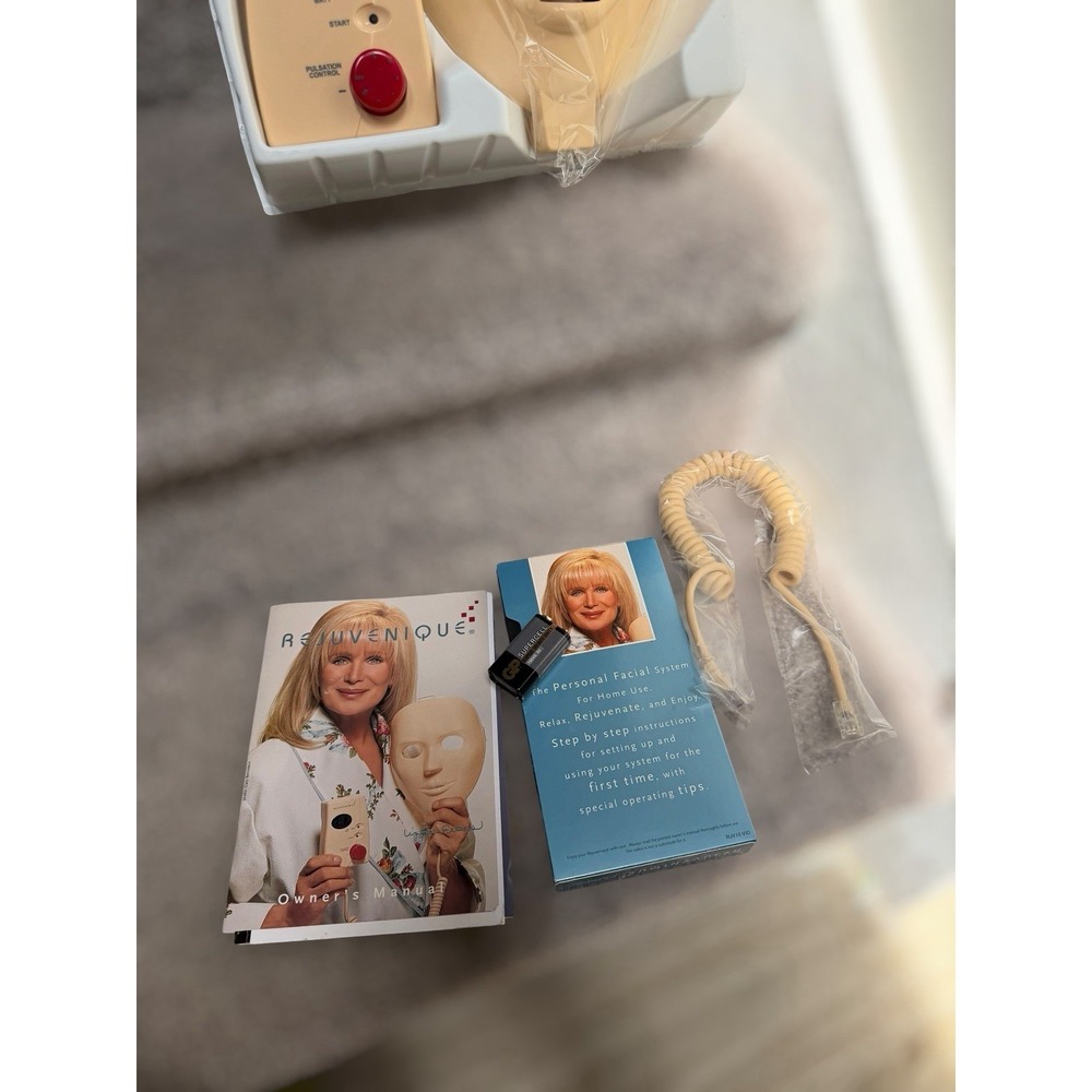 NEW Vintage 1999 Rejuvenique Facial Toning System Complete Kit Linda Evans NOS - Picture 9 of 12